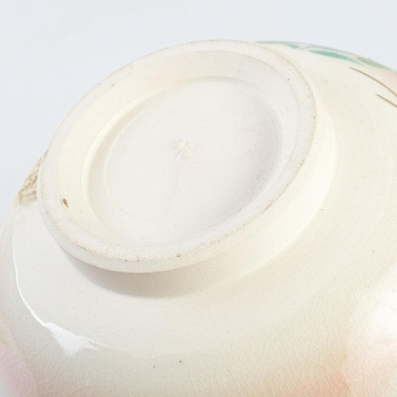 茶道具　白井半七造　色絵　秋草絵　茶碗　銘「涼風」　即中斎極め箱　M　9726