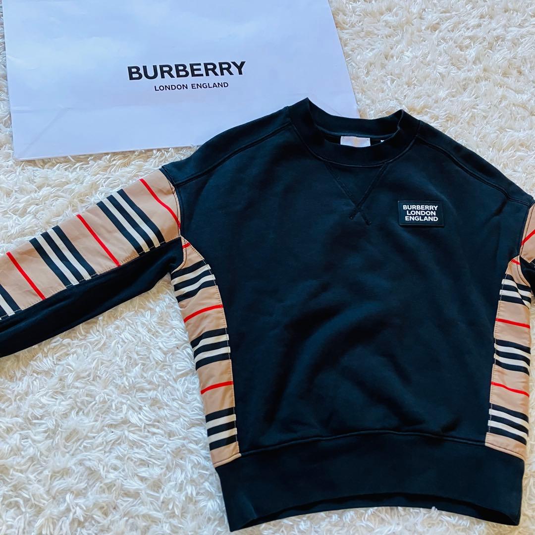 現行　バーバリー　トレーナー　スウェット　6Y 116cm ノバチェック