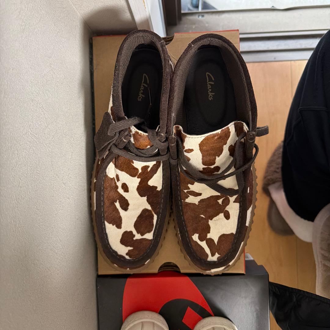 Clarks Torhill Wallabee Cow 26.5 ハラコ柄