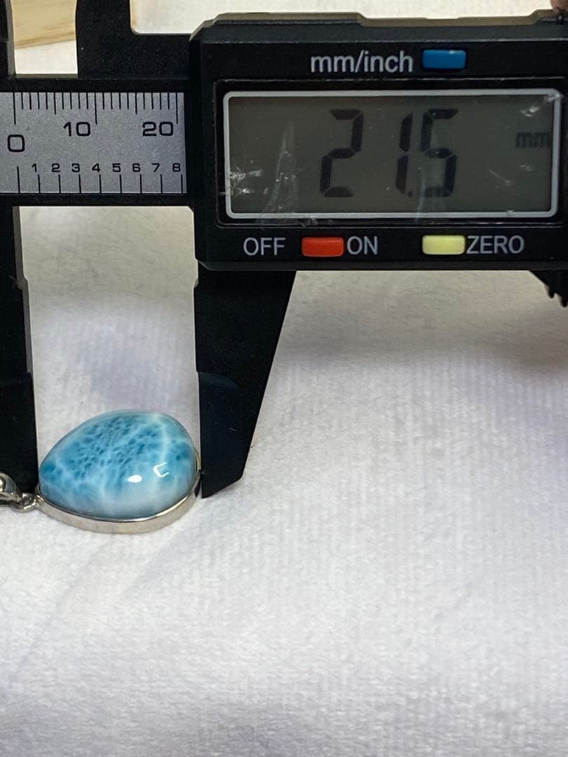 ラリマー　s925シルバー 天然石　パワーストーン　ペンダントトップ　雫