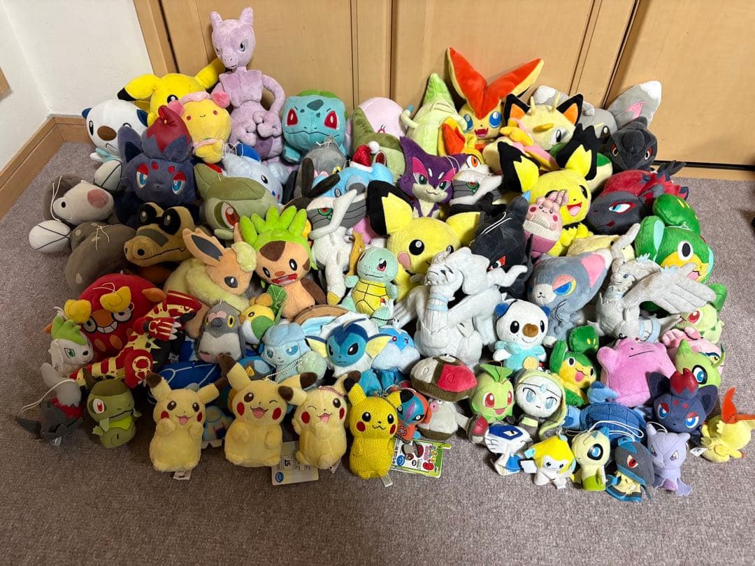 ポケモンぬいぐるみまとめ売り　75体
