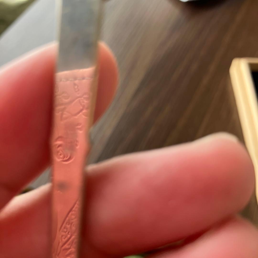 銀器の栞　楊枝　銀製 花装飾 木箱入り