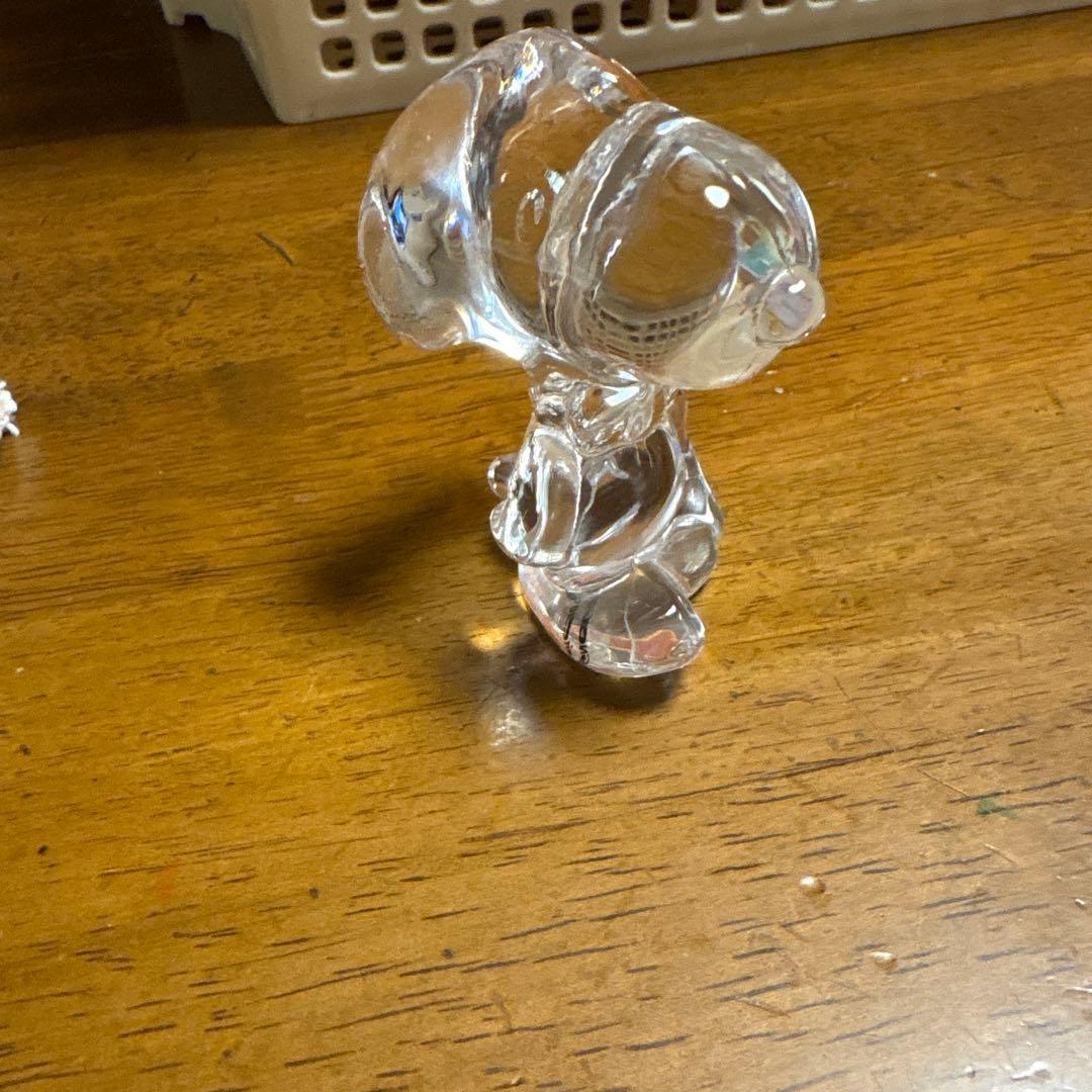 透明ガラス 動物形状 工芸品