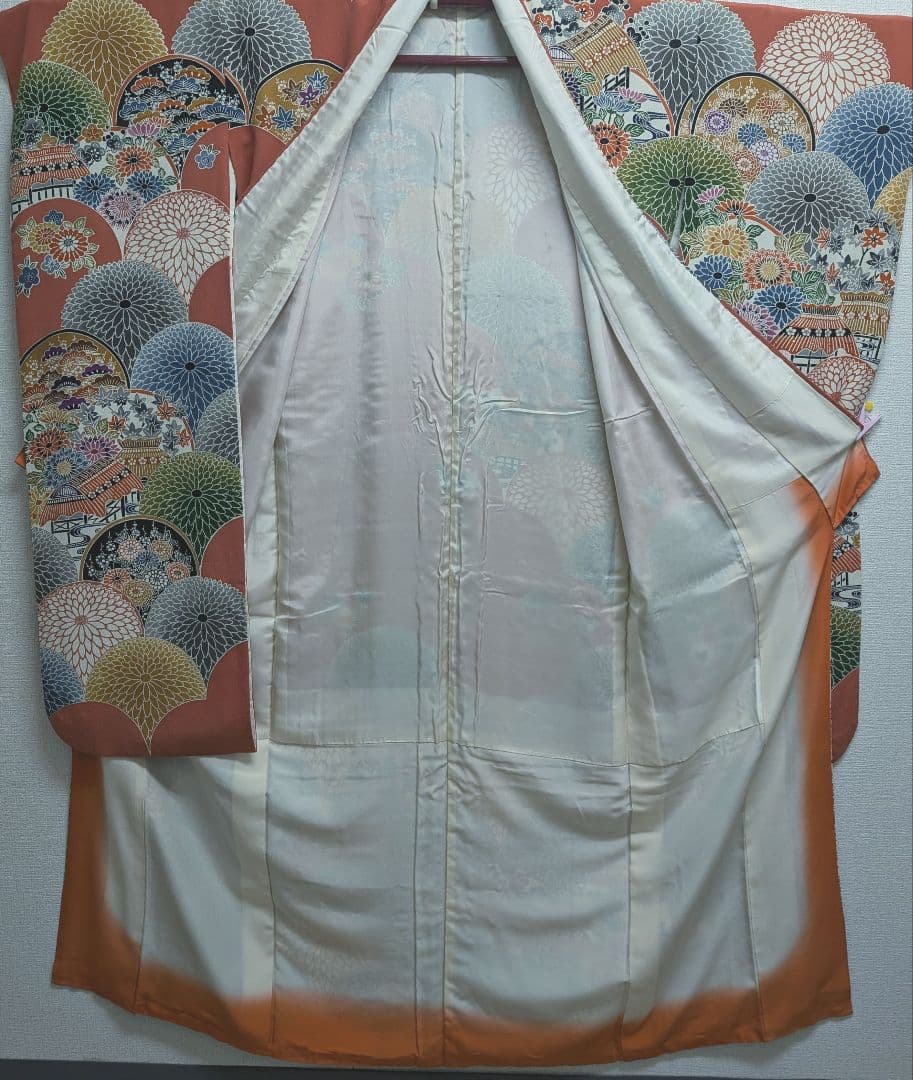 ★専用♦再お値下げしました！振袖+袋帯セット　京紅型　大輪万寿菊　丹後ちりめん