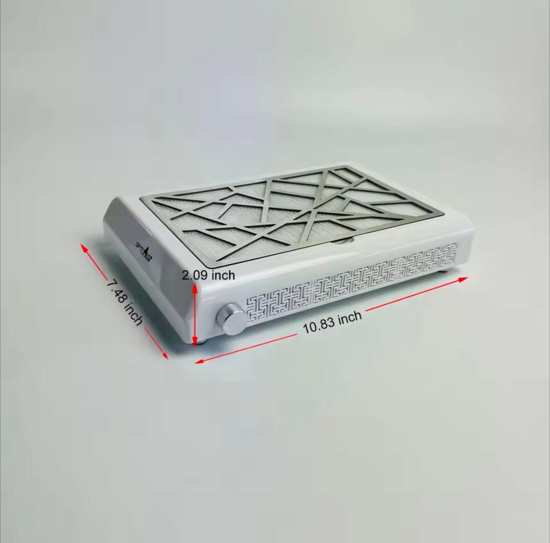 【プロ用】ネイルダストコレクター 集塵機 ファン付き ホワイト