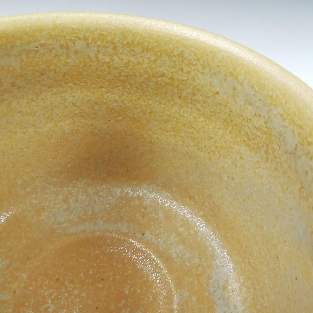 Ｔ９４　茶碗　『黄瀬戸　茶碗』『小川勝弘』　共箱　抹茶碗　茶道具