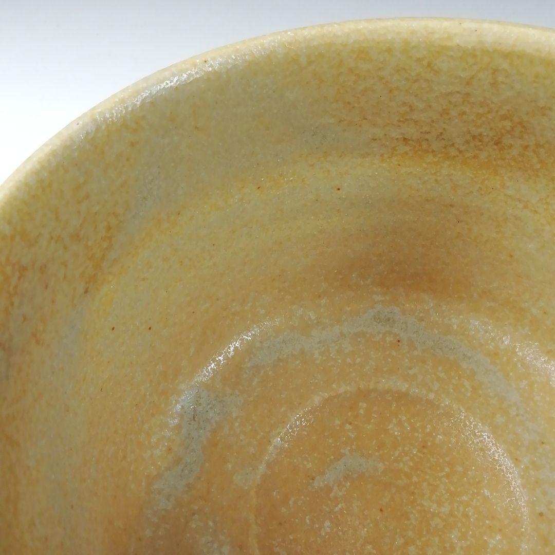 Ｔ９４　茶碗　『黄瀬戸　茶碗』『小川勝弘』　共箱　抹茶碗　茶道具
