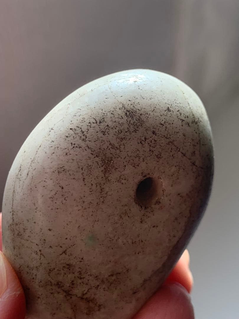 縄文時代後期　糸魚川翡翠大珠　出土　超特大　翡翠勾玉　根付　古墳　石器　勾玉