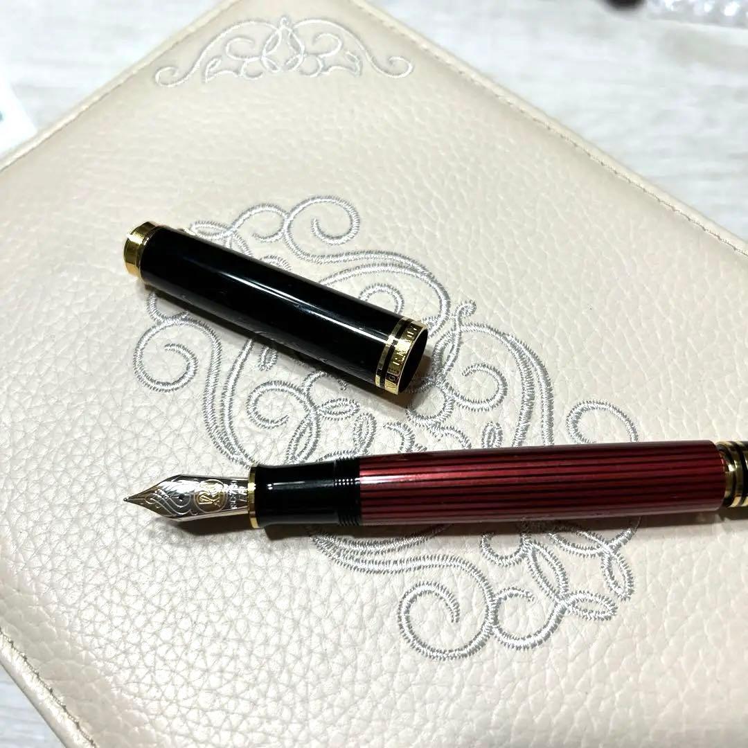 ペリカン　万年筆　スーべレーン　M800 k18 赤