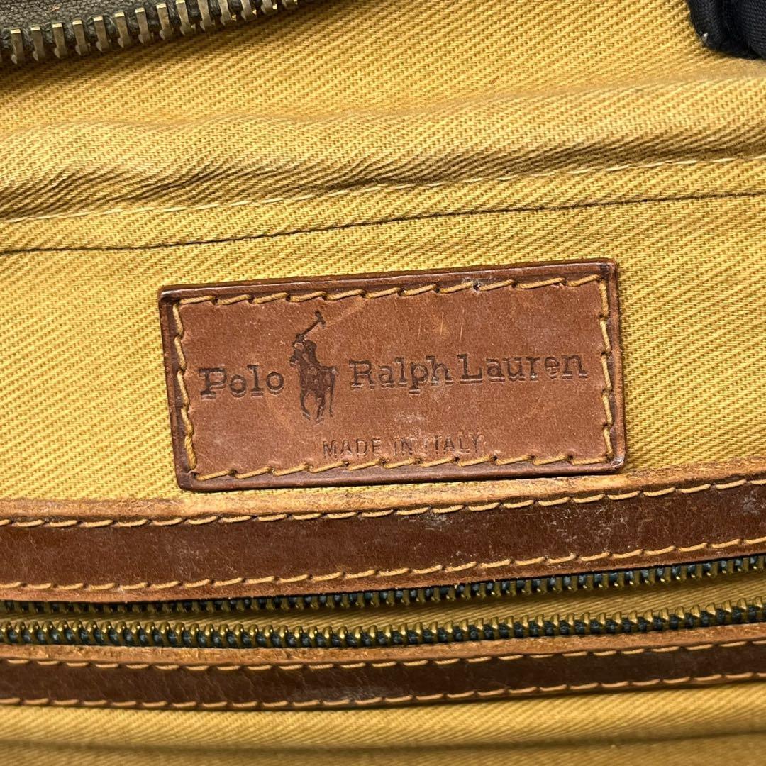 【希少】ラルフローレン トラベルバッグ ブラックウォッチ PVC レザー 大容量