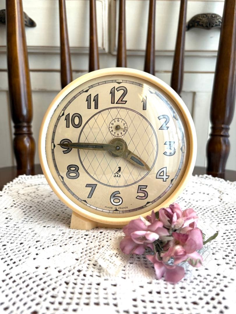 フランスヴィンテージ　JAZ 目覚まし時計　アメリ　キレンジャク　ディスプレイ品