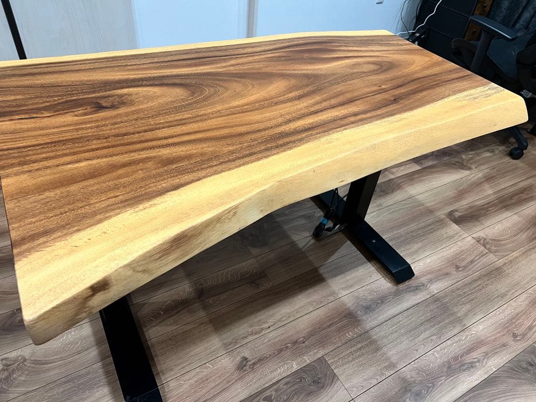 た*い様 モンキーポッド一枚板 PCデスク、ダイニングテーブル用