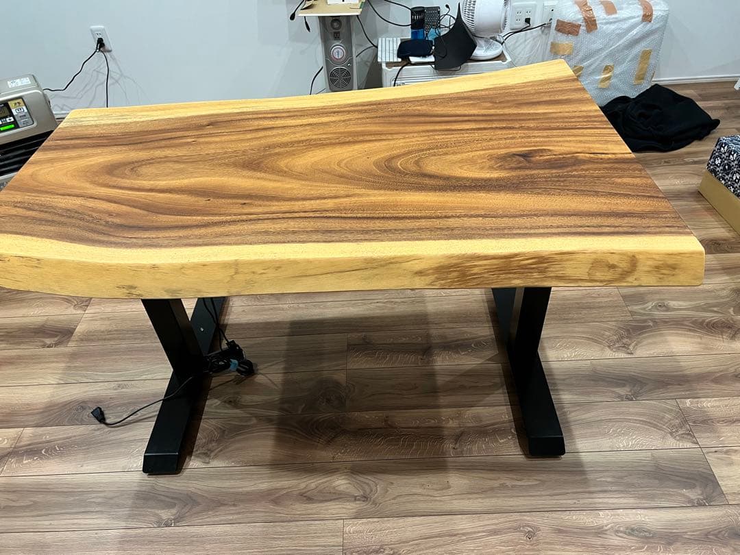 た*い様 モンキーポッド一枚板 PCデスク、ダイニングテーブル用