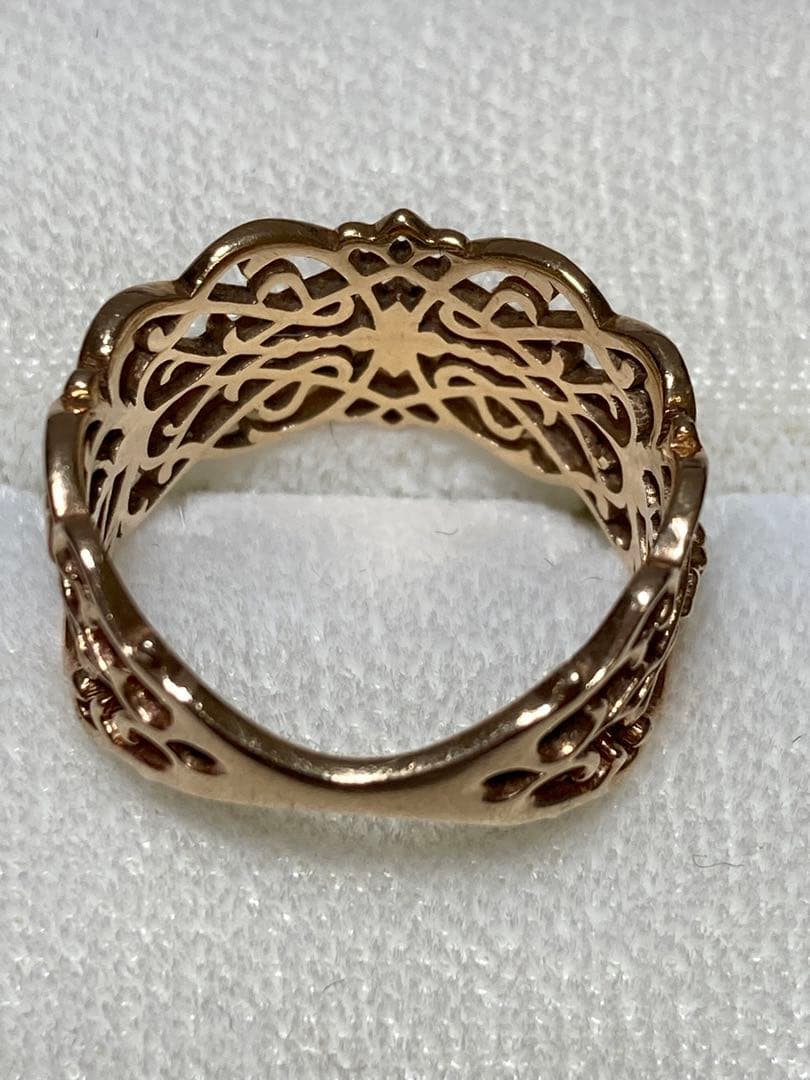 ぺ*ん様 agete CLASSIC アガット K10 YG 9号 リング　中古