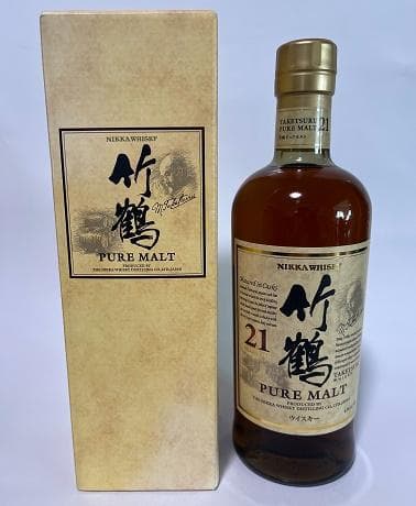 未開栓 ウイスキー ニッカ 竹鶴 21年 ピュアモルト 容量700ml