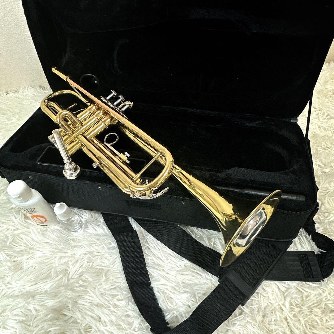 ソレイユ Soleil トランペット ゴールド マウスピースセミハードケース付き