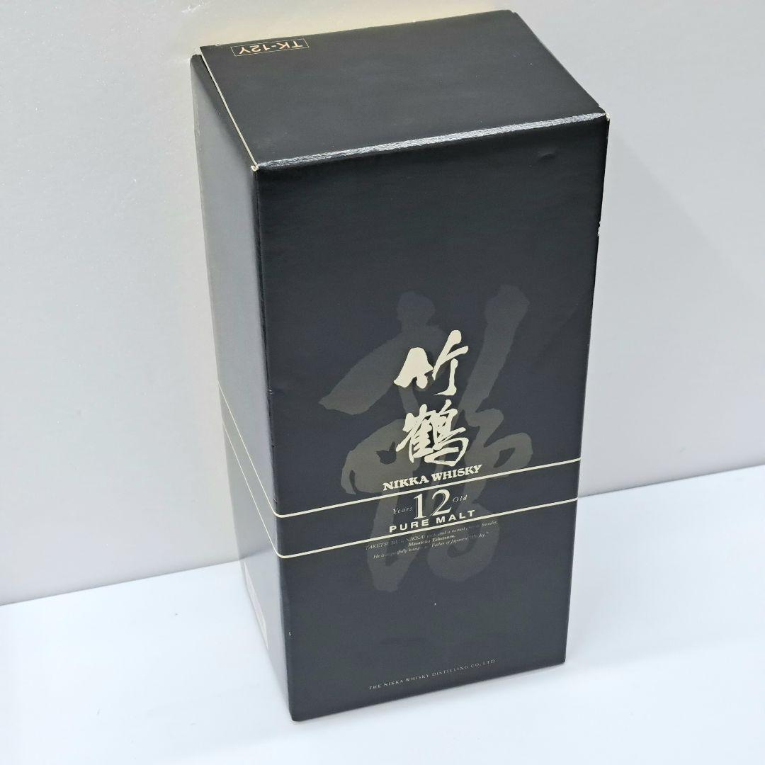 NIKKA WHISKY 竹鶴 12年 ピュアモルト 660ml 角瓶 ラベル無