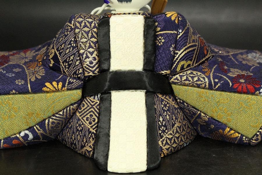 お雛様 親王飾り 木目込 大内人形 台付き 美品 707