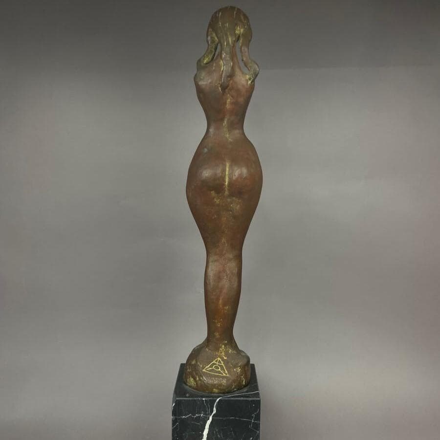 【木内克】◆『 エーゲ海に捧ぐ 』 特大75㎝ ブロンズ像 大理石台付◆