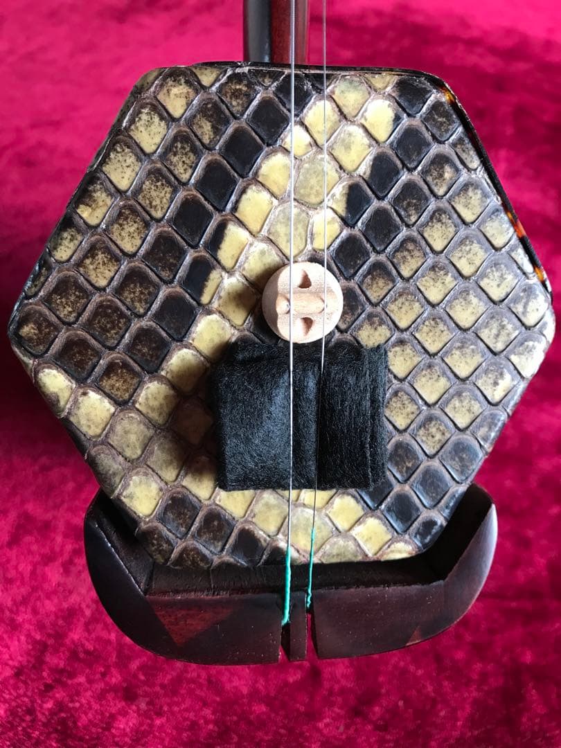 二胡★紫檀★本格錦蛇皮★古月琴坊・万其興製作★十年保証★二胡必需品セット