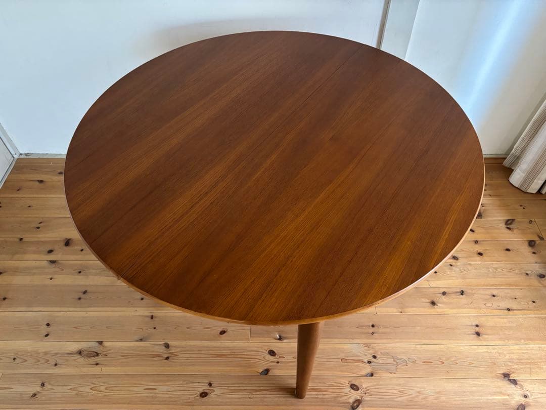 Jentique/ジェンティーク ラウンドエクステンションテーブル