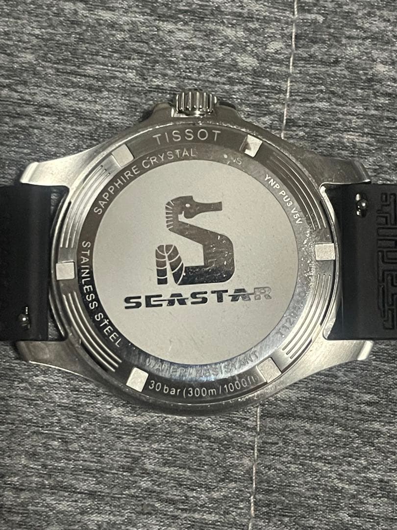 TISSOT Seastar 1000 黒 ラバーベルト　新春キャンペーン