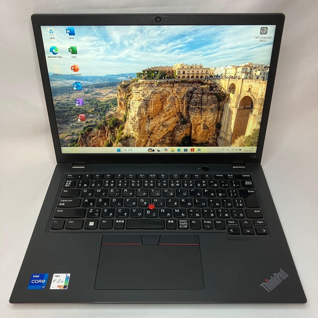 美品 ThinkPad L13 第13世代 i7 16GB 512GB オフィス