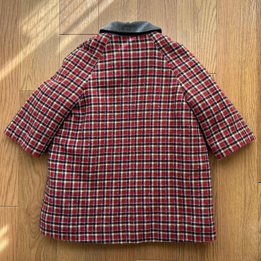 CARAMEL チェック柄ウールコート 2Y