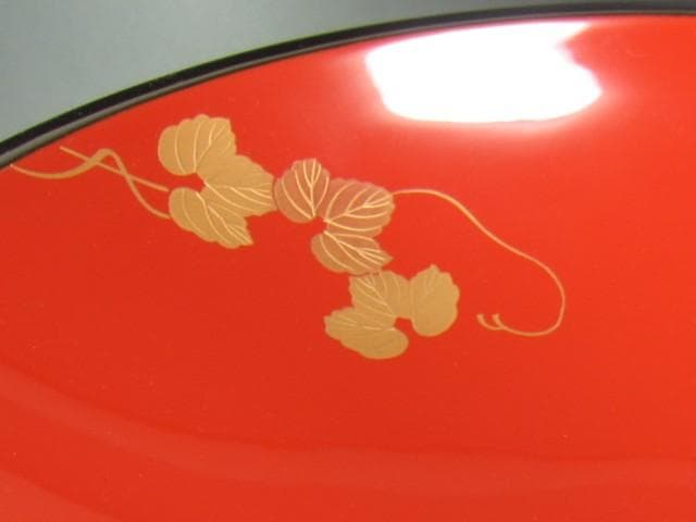 ★　中村宗哲　蔦蒔絵菓子器　裏千家　十四代　淡々斎の花押がございます★x572