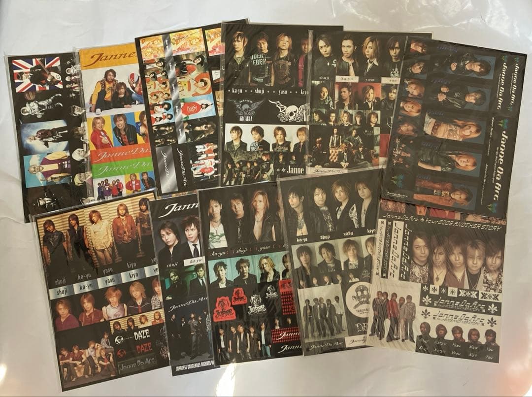 Janne Da Arc A4ステッカーシート11枚セット