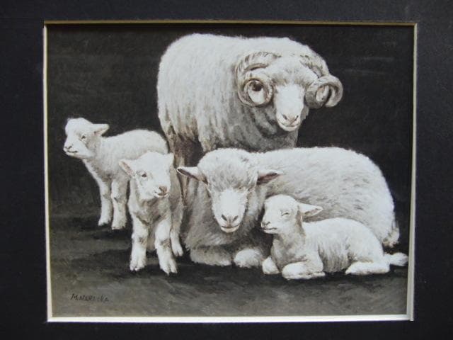 奈良岡正夫、【絆】、希少な額装用画集より、新品額装付