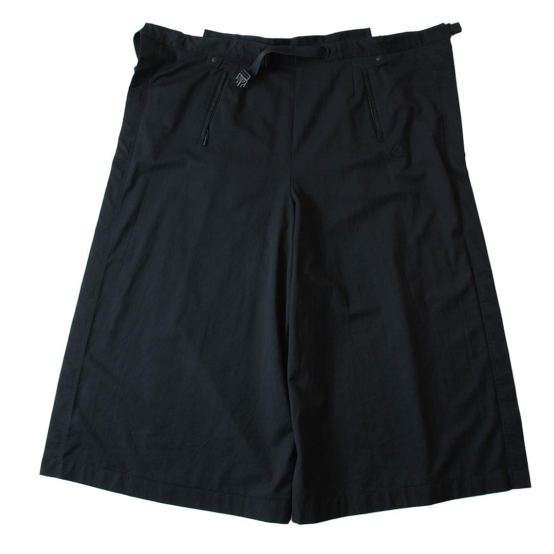 Y-3 黒 袴パンツ スリット入り