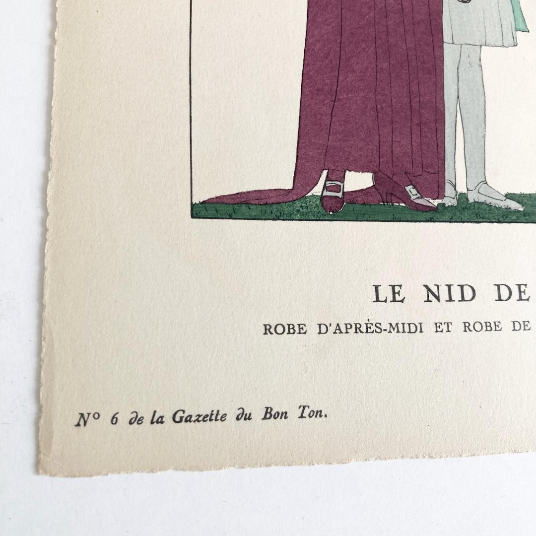 A.E.マルティ☆ファッションプレート『LE NID DE PINSONS』