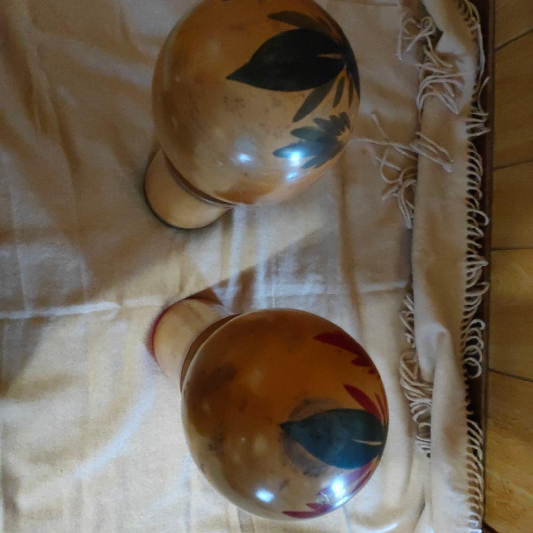 鳴子こけし 2体 夫婦 ペア 菅原和平作