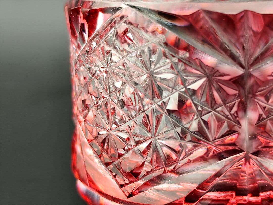 定価49500円☆薩摩切子 ぐい呑み 猪口 酒器（切子、江戸切子、薩摩切子）