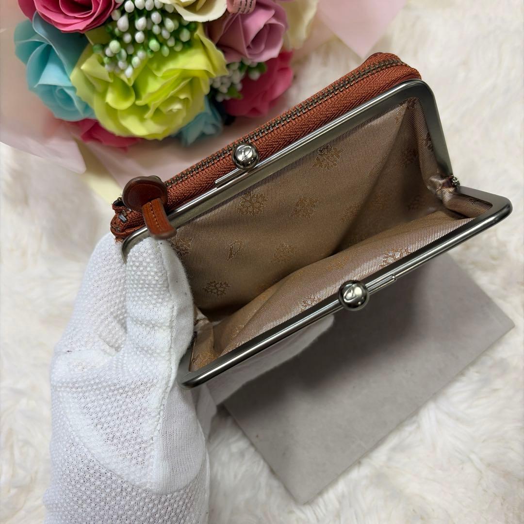 希少 レア DAKOTA ダコタ ハーヴェスト がま口 財布 本革 レザー