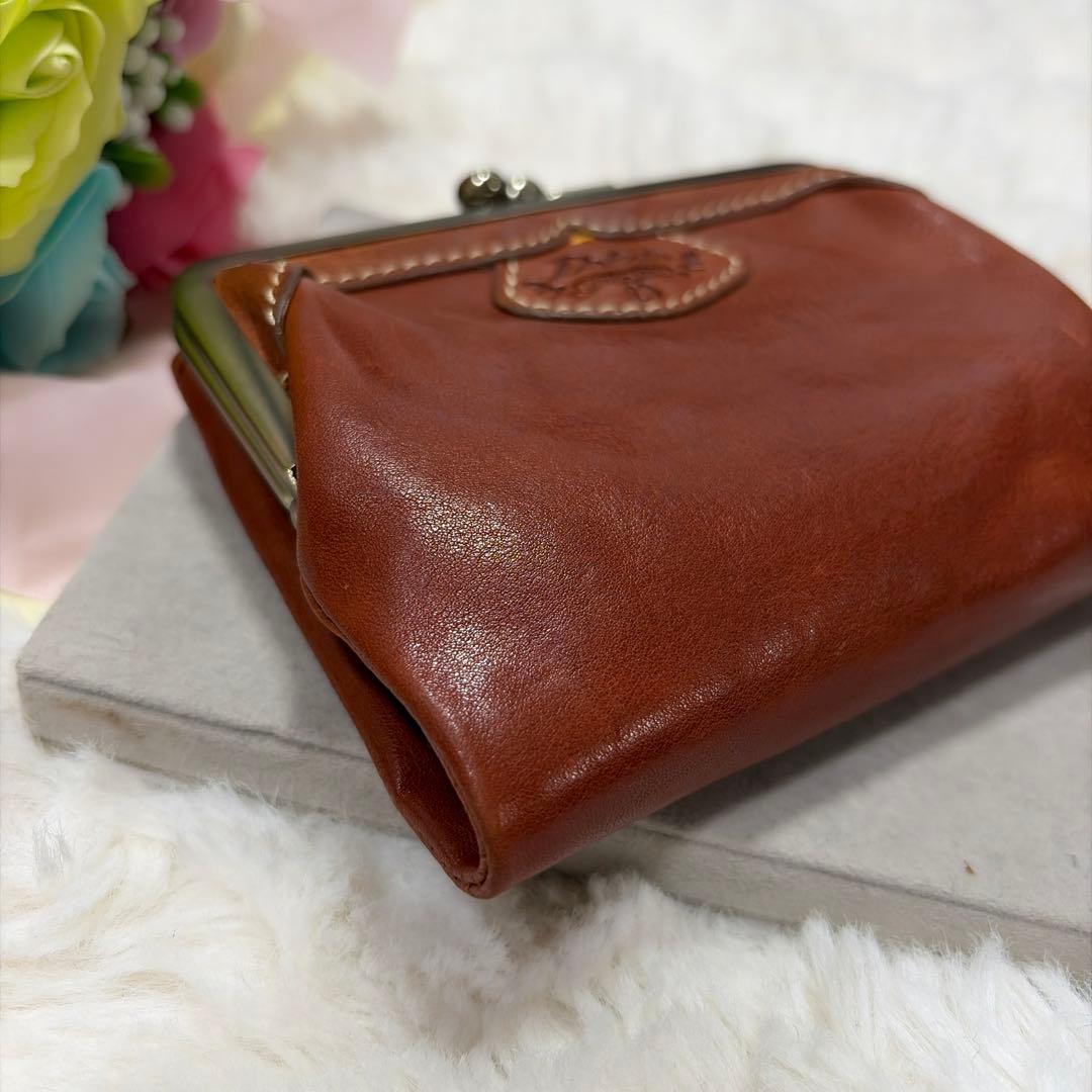 希少 レア DAKOTA ダコタ ハーヴェスト がま口 財布 本革 レザー