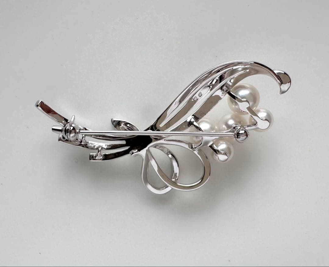 MIKIMOTO アコヤ真珠ブローチ SV
