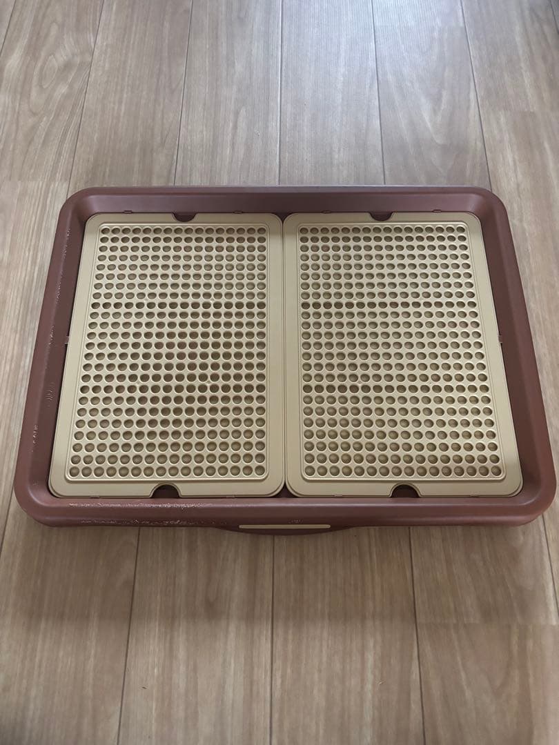 ペティオ トイレのしつけができるドッグルームサークル ブラウン　ワイド　屋根付き