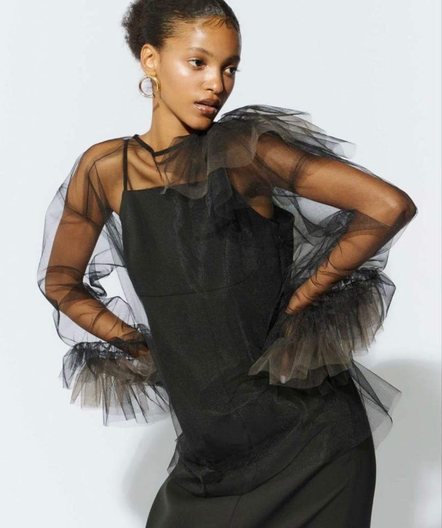 blooming tulle dress アンドレスド