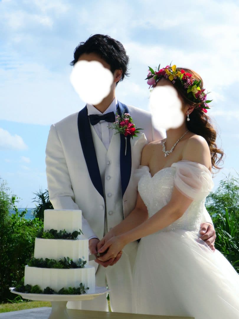 YNSウェディングビスチェ・パニエ付✨️