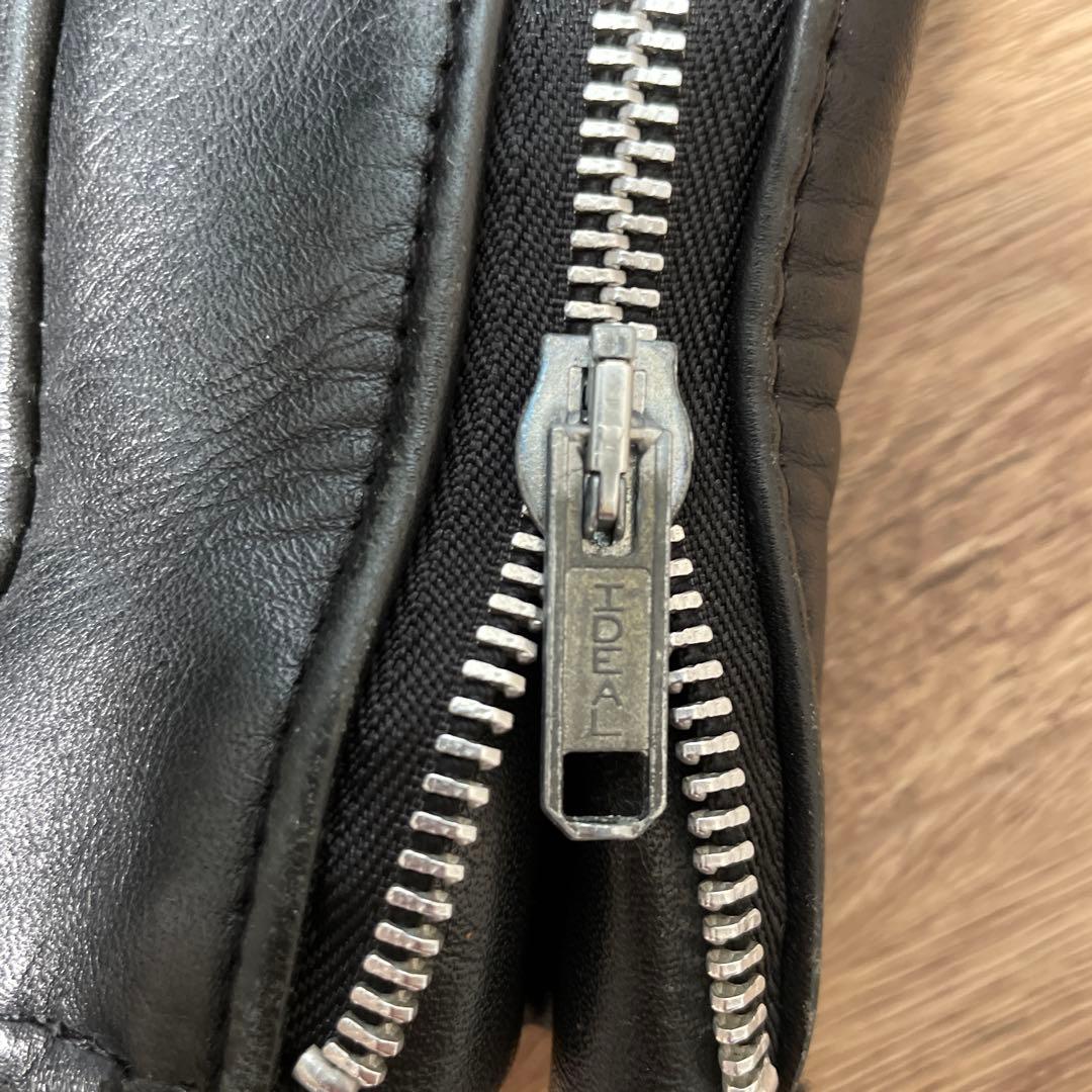 schott 641 レザーシングルライダースジャケット 34