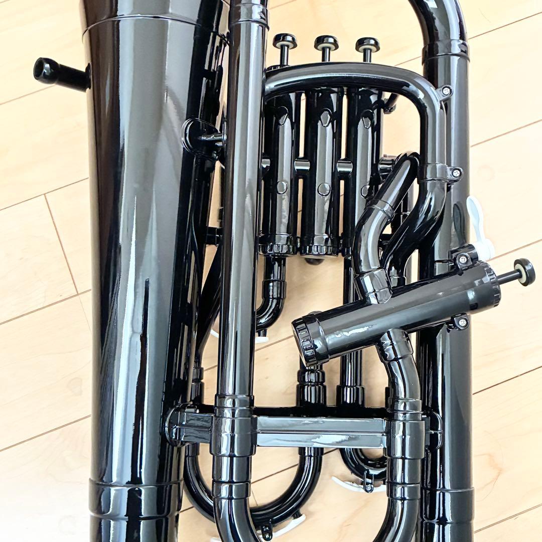 ZO EU-05 プラスチックユーフォニアム マウスピース,ソフトケース付 黒