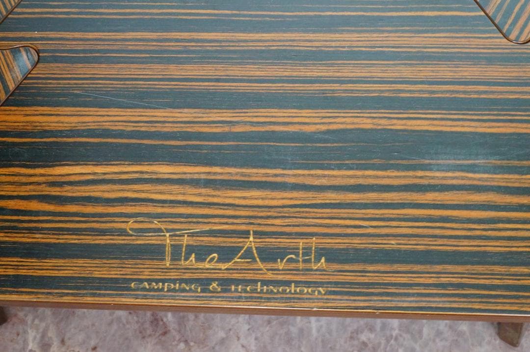 The arth ヘキサテーブル　黒しま次郎　六角テーブル５回使用