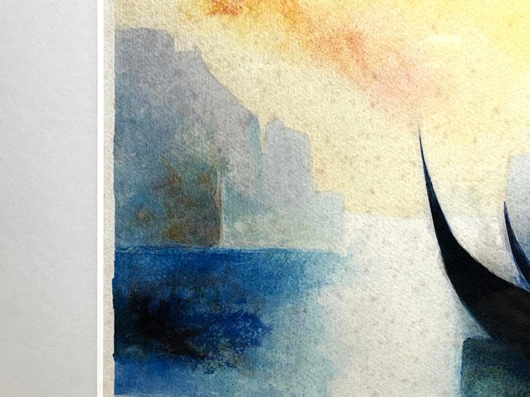 真作保証 クロード・ガヴォー 「ベニスの朝」 リトグラフ 限定220枚