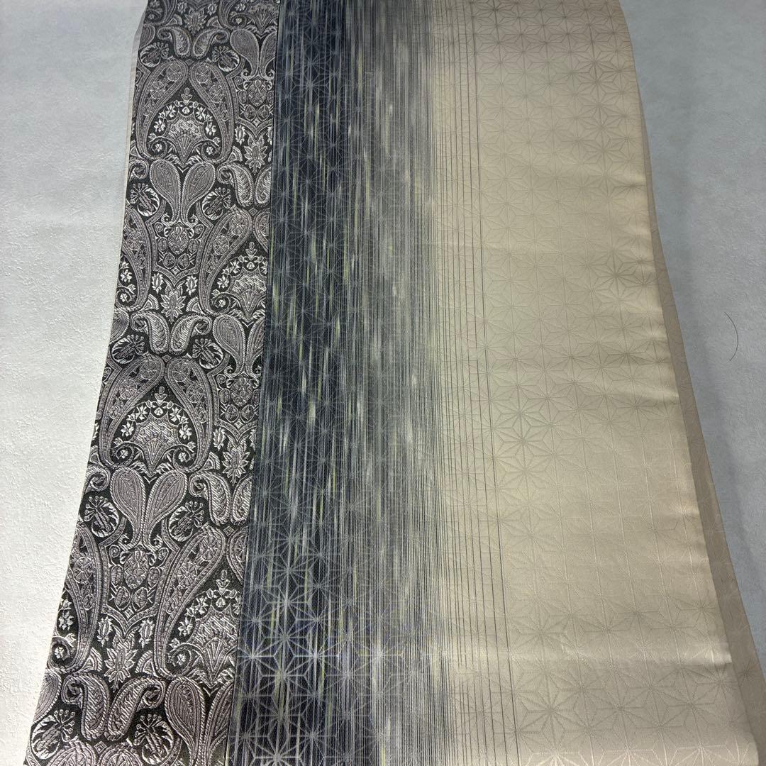 袋帯　ペイズリーと麻の葉　460