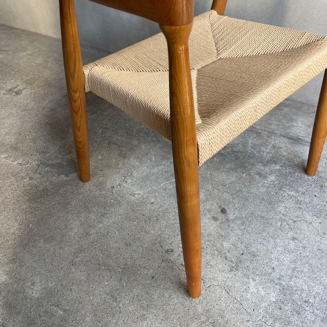 ペーパーコード　ダイニングアームチェア　天然木無垢材