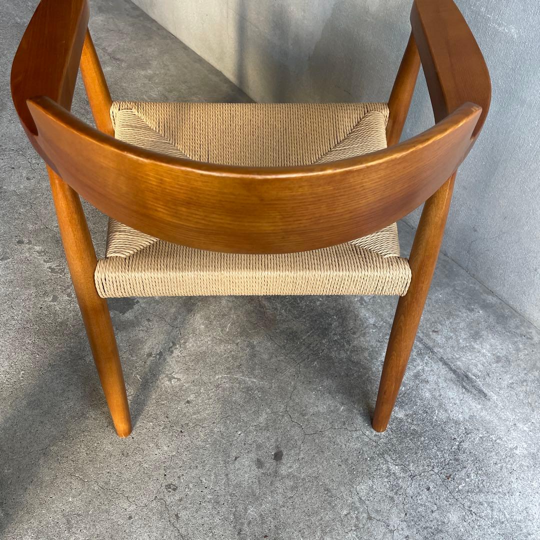 ペーパーコード　ダイニングアームチェア　天然木無垢材