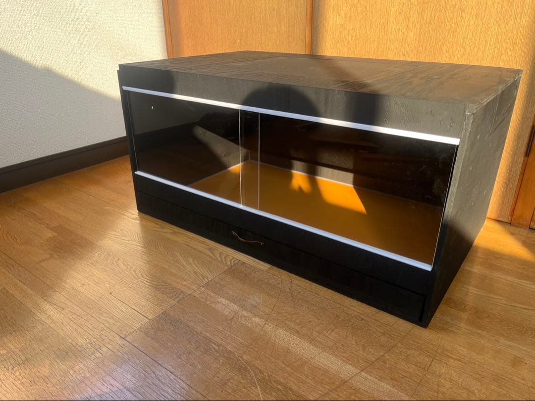 爬虫類ケージ　80×45×40 引き出しカラーケージ　爬虫類　ケージ　飼育
