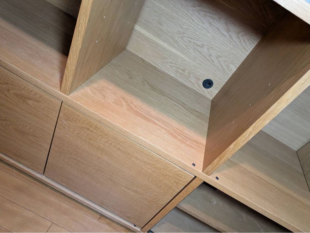 ■送料込■無印良品 スタッキングキャビネット Dセット オーク 棚 TV台 収納